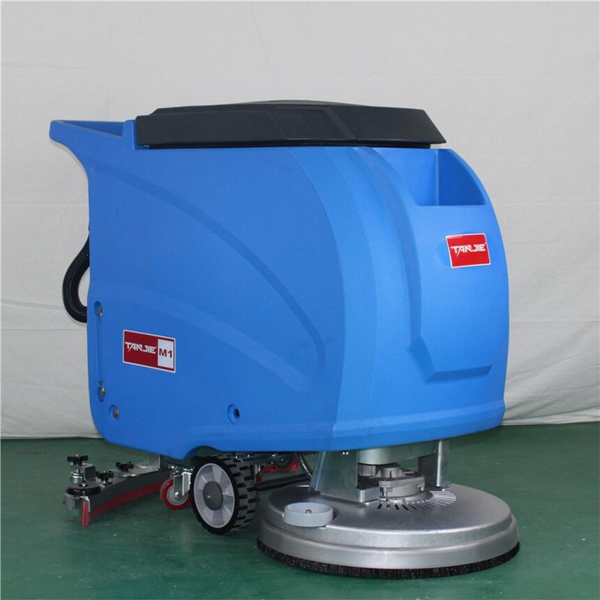食品廠車間倉庫快速保潔拖地機(jī)批發(fā)租售置換 全自動手推式洗地機(jī)M1 
