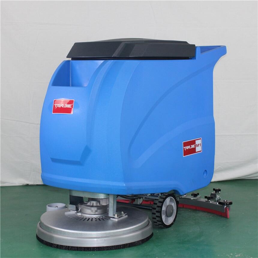 水泥地面污漬油水清洗吸干拖地機(jī) 全自動(dòng)手推式洗地機(jī)M1 