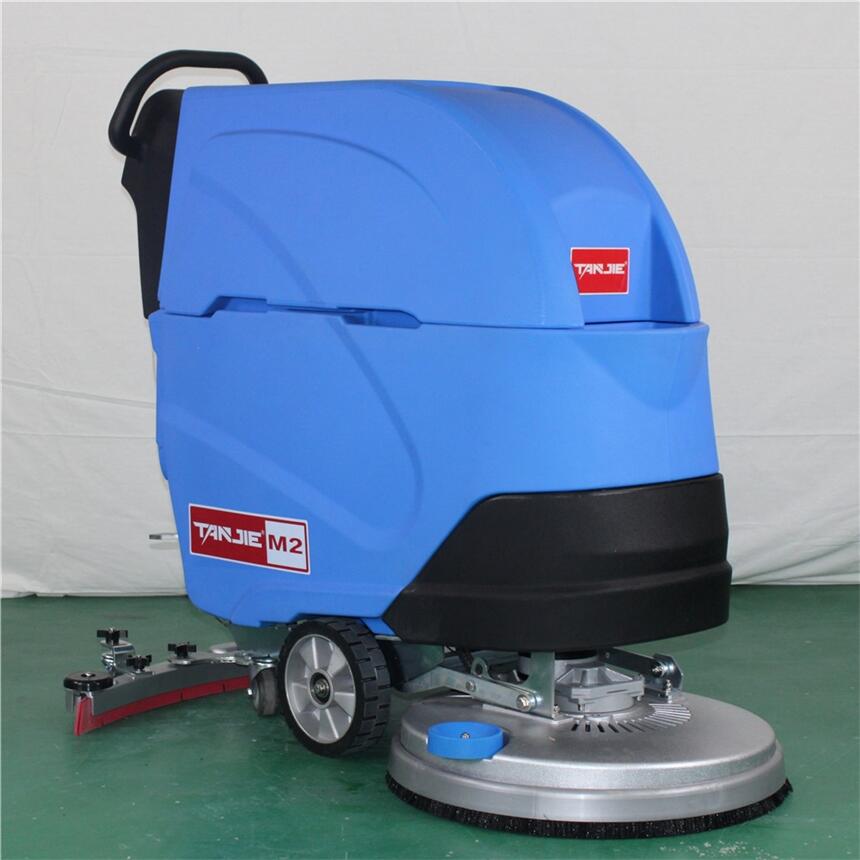 化妝品工廠車間倉(cāng)庫(kù)保潔拖地機(jī)批發(fā) 電瓶式全自動(dòng)洗地機(jī)M2 