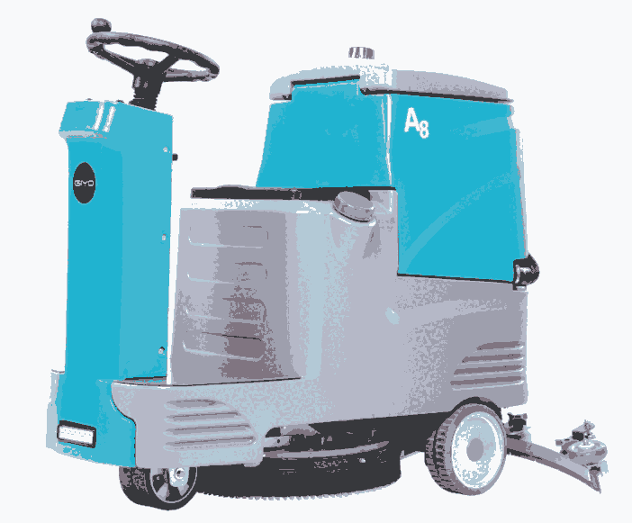 潔耀A8駕駛式洗 張家港商超物業(yè)工廠保潔刷地機