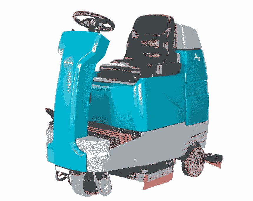 潔耀A10駕駛式洗地機 張家港電子機械工廠車間倉庫刷地機