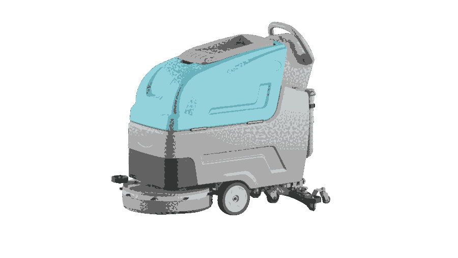 吉林食品廠保潔清洗吸干拖地機(jī)  凱叻手推式洗地機(jī)K3 